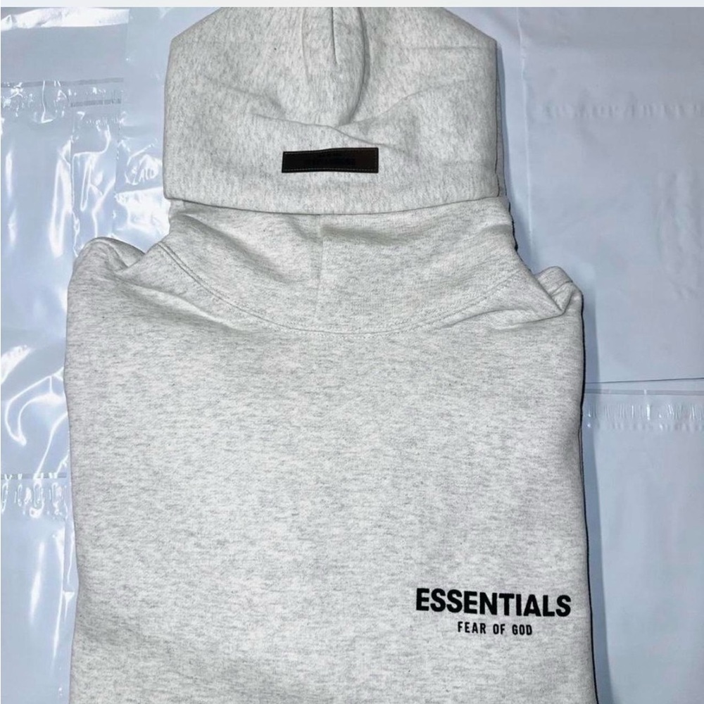 Essentials Light Gray Crewneck Sweater